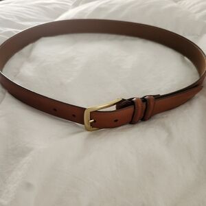 Allen Edmonds Leather Belt 36 Havana Burnished Brown